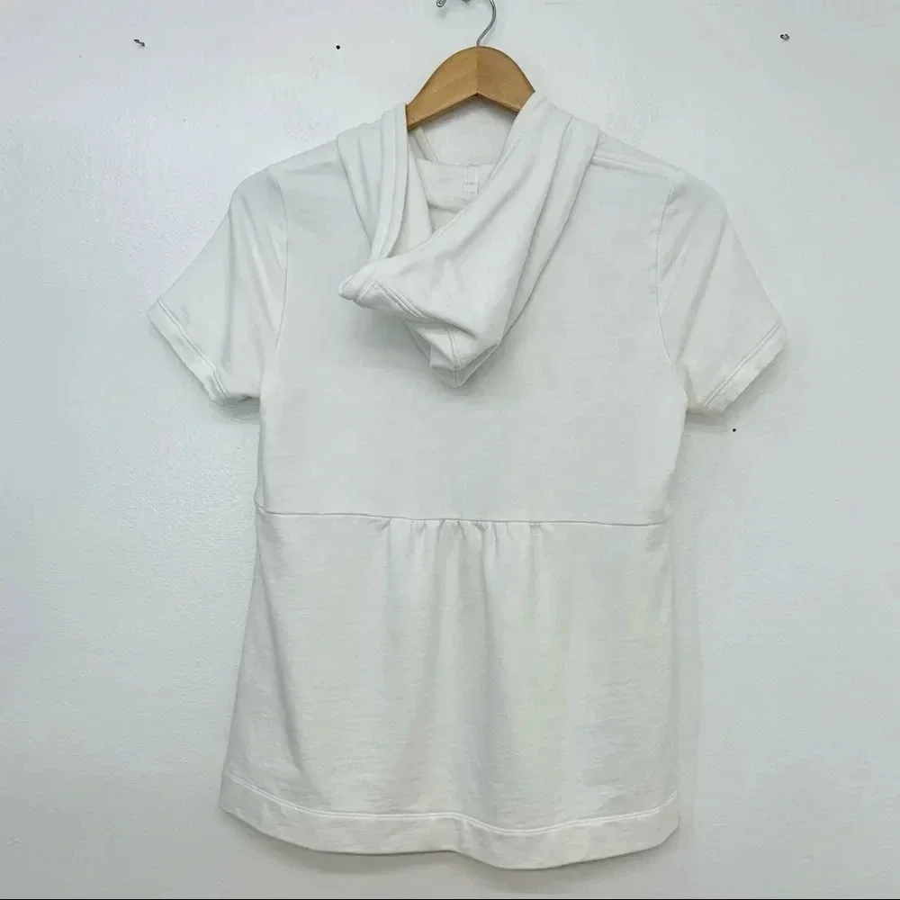 Polo Ralph‎ Lauren Girls Swim Coverup Medium White Hood 100% Cotton Logo